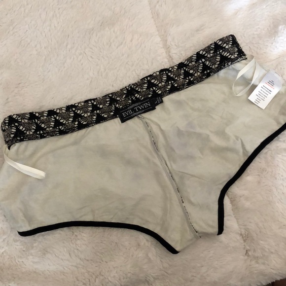 EVIL TWIN Fallen Empire Knit Knicker Cheeky Shorts - Picture 8 of 9